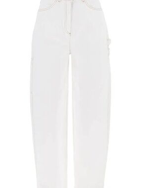 SAKS POTTS- Helle wide leg Jeans in White